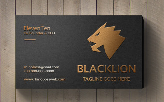 Black Lion Logo Logo Template