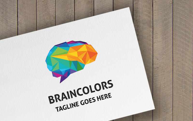 Brain Colors Logo Logo Template