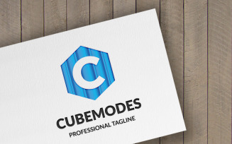 Cube Modes Logo Template