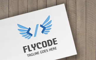 Fly Code Logo Logo Template