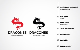 Dragones Logo Template