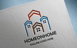 Home on Home Logo Template