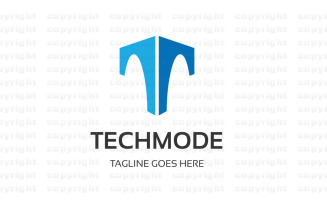Letter T - Tech Mode Logo Template