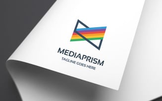 Media Prism Logo Template