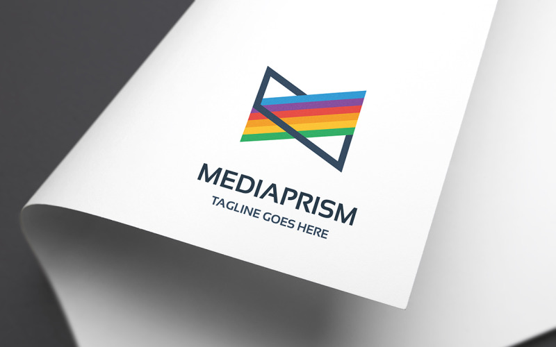 Media Prism Logo Template