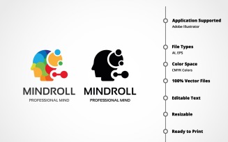 Mind Roll Logo Template