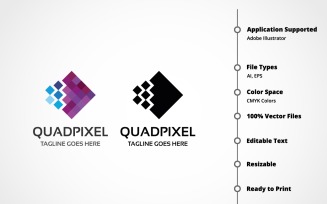 Quadpixel Logo Template