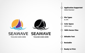Sea Wave Logo Template