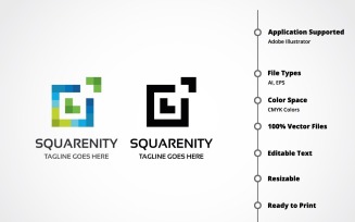 Squarenity Logo Template