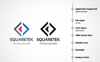 Squaretek Logo Template