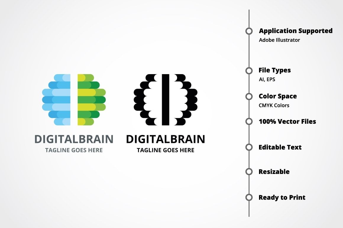 Kit Graphique #150125 Brain Ordinateur Divers Modles Web - Logo template Preview