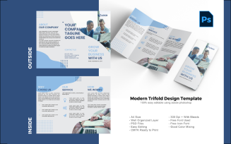 Business Brochure Trifold PSD PSD Template
