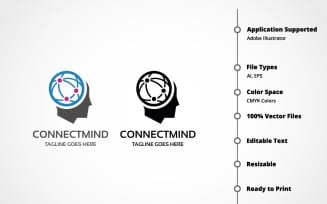 Connect Mind Logo Template