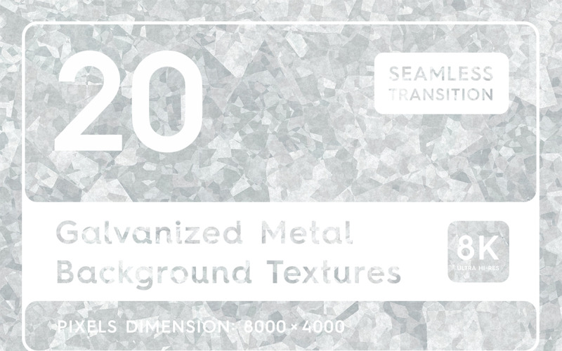 20 Galvanized Metal Textures Background