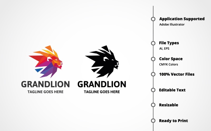 Grand Lion Logo Template