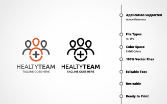 Healty Team Logo Template