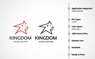Kingdom Lion Logo Template