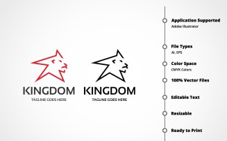 Kingdom Lion Logo Template