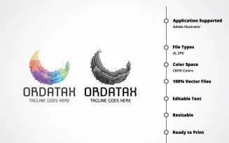 Letter O - Ordatax Logo Template