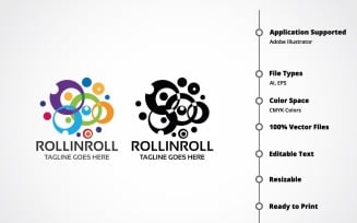 RollinRoll Logo Template