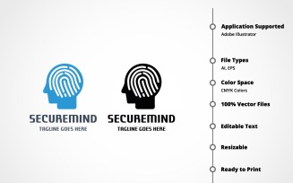 Security Mind Logo Template