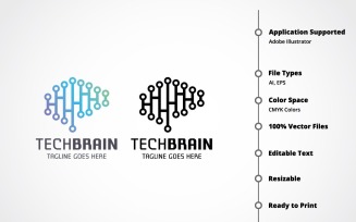 Technical Brain Logo Template