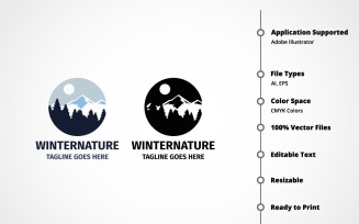 Winter Nature Logo Template