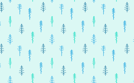 Winter Coniferous Seamless Pattern