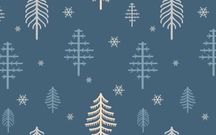Winter Fir Seamless Pattern