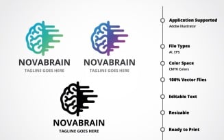 Innovation Brain Logo Template