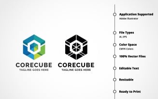 Core Cube Logo Template