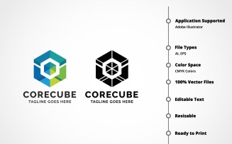 Core Cube Logo Template