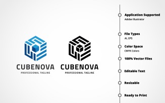 Cubenova Logo Template