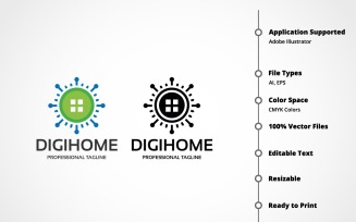 Digihome Logo Template