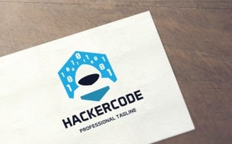 Hacker Code Logo Template