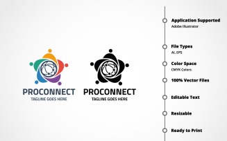 Proconnect Logo Template