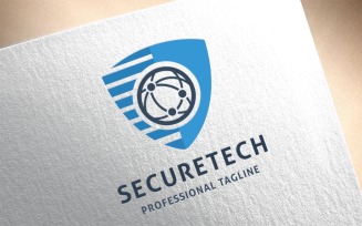 Secure Technology Logo Template