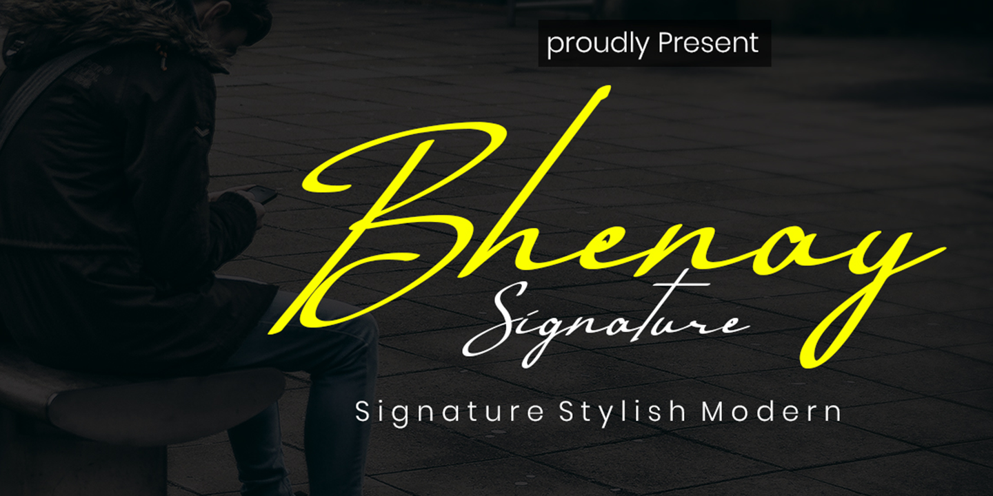 Bhenay Signature Font