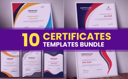 10 Bundle Certificate Template