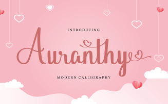 Auranthy | Modern Calligraphy Font