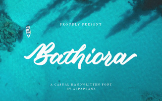Bathiora - Handwritten Font