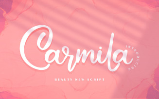 Carmila | Beauty New Cursive Font
