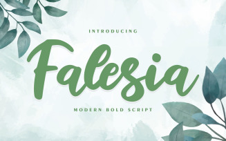 Falesia | Modern Bold Cursive Font