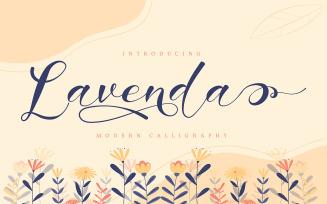 Lavenda | Modern Calligraphy Font