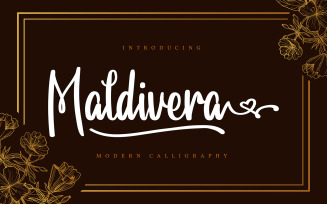 Maldivera | Modern Calligraphy Font