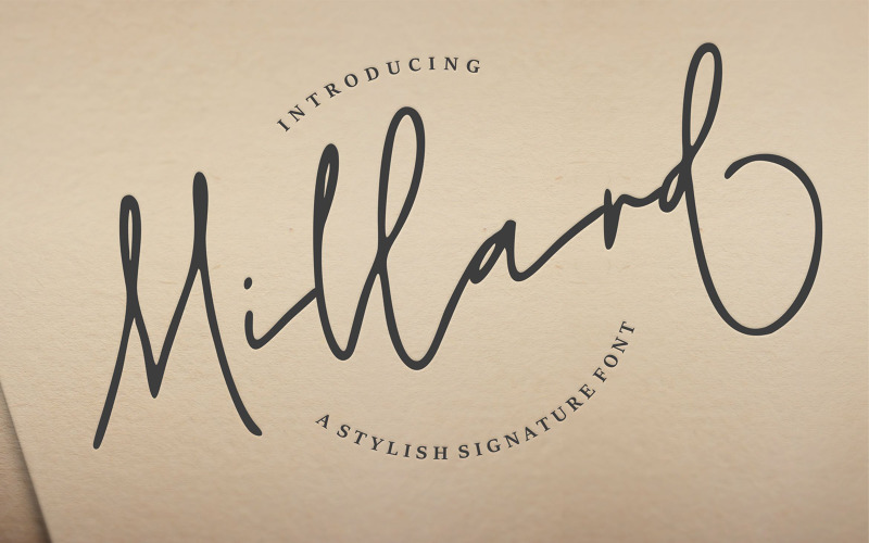 Millard | A Stylish Signature Font