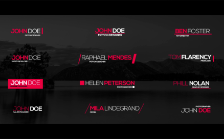 Minimal Lower Thirds Premiere Pro Template