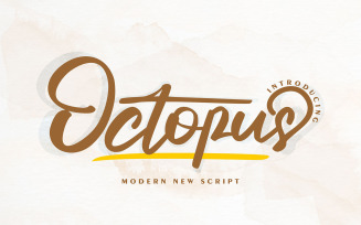 Octopus | Modern New Cursive Font