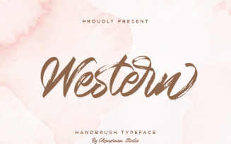 Western - Handbrush Cursive Font