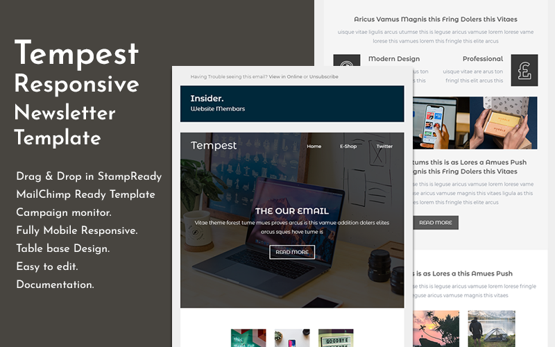 Tempest - Responsive Email Newsletter Template
